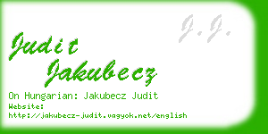 judit jakubecz business card